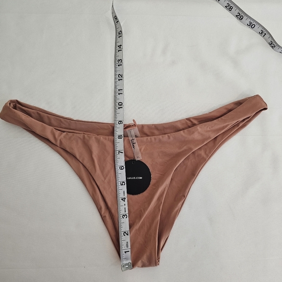 NWT Lulus Nova High Cut Bikini Bottom Size XL Brown Swim Swimwear Surf Beach - Picture 8 of 9